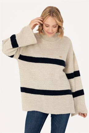 Вязаный свитер U.S. Pollo женский