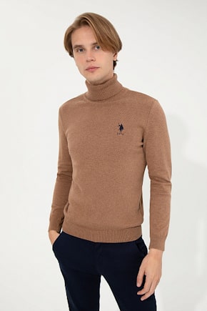 Вязаный свитер U.S. Pollo мужской